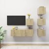 vidaXL TV Cabinet Set Set of 5 Sonoma oak Engineered wood Storage