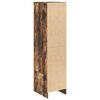 vidaXL Highboard Smoked Oak Engineered Wood Tall Storage Cabinet