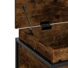 vidaXL Storage Box Smoked oak Engineered wood, metal 31.5x15.7x20.3 in