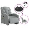 vidaXL Electric Stand Up Massage Recliner Chair Light Gray
