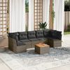 vidaXL Garden Sofa Set Grey