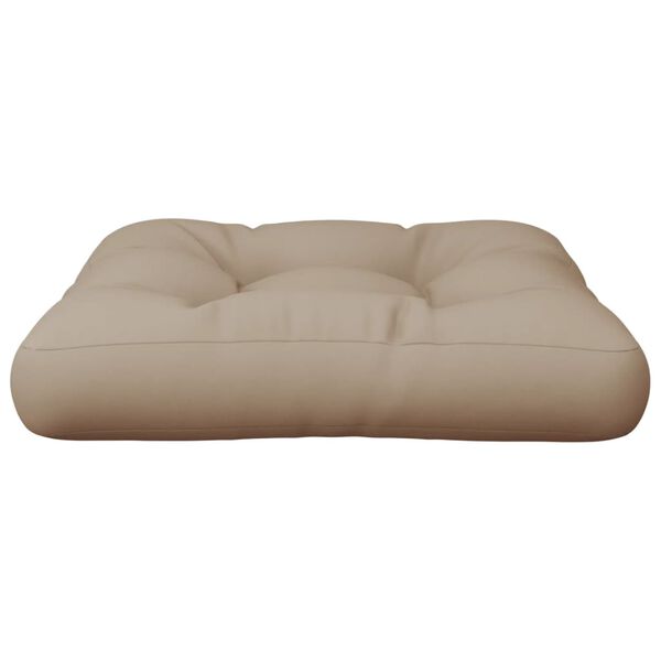 vidaXL Pallet Cushion Taupe 100% polyester 23.6 x 23.6 x 4.7 in
