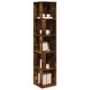 vidaXL Corner Cabinet Smoked Oak Engineered Wood Compact Corner Cabinet