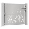 vidaXL Garden Gate 39.4x29.5" Corten Steel Grass Design
