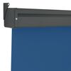 vidaXL Balcony Side Awning Blue Steel, aluminum, fabric (100% polyester)