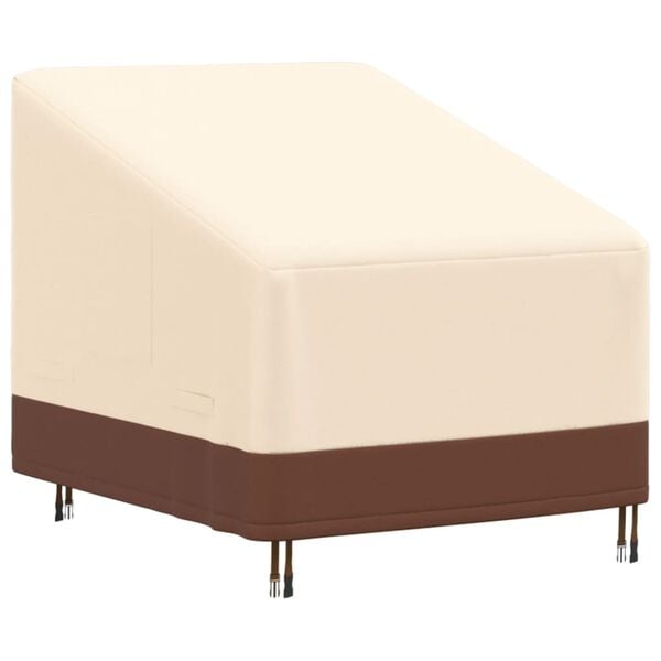 vidaXL Garden Lounge Chair Cover Beige and Brown