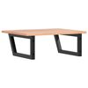 vidaXL Basin Shelf Wall Mounted Steel and Solid Wood Oak