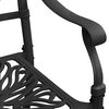 vidaXL Bistro Set Black Cast Aluminum Standard Durable Bistro Set