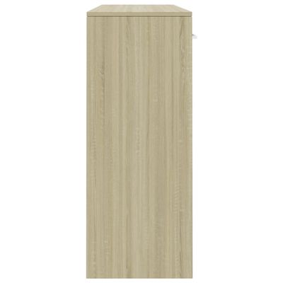 vidaXL Sideboard Sonoma Oak 43.3"x11.8"x29.5" Engineered Wood