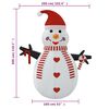 vidaXL Inflatable Snowman Multicolor Oxford fabric with PU coating