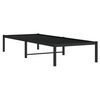 vidaXL Metal Bed Frame without Mattress Black 29.5"x74.8"
