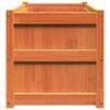 vidaXL Garden Planter Set of 2 Wax brown Solid pine wood