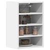vidaXL Hanging Cabinet White Engineered Wood 15.7x11.6x23.6 in