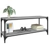 vidaXL TV Cabinet Grey Sonoma Engineered Wood, Steel Medium TV Cabinet