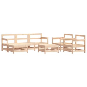vidaXL Garden Lounge Set Warm Brown Solid Pine Wood Medium Modular