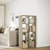 vidaXL Room Divider Bookcase Sonoma oak Engineered wood Medium
