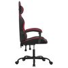 vidaXL Gaming Chair Black and Wine Red Faux Leather