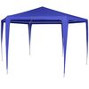 vidaXL Gazebo Blue 100% PE fabric 6.6x6.6 ft Foldable Gazebo