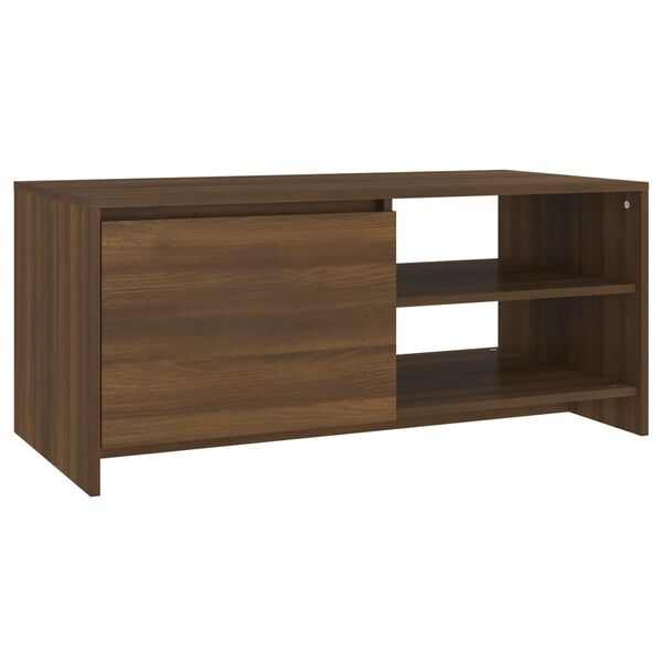 vidaXL Coffee Table Brown Oak Engineered Wood Medium Coffee Table