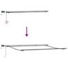 vidaXL Retractable Awning Manual Red 196.85" x 137.80" fabric