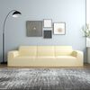 vidaXL Couch Slipcover Cream 100% Polyester jersey