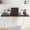 vidaXL Table Top Dark brown Solid oak wood 39.4 x 19.7 in Hardwood