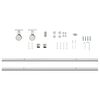 vidaXL Sliding Door Hardware Kit 72.0 " Stainless Steel Silver