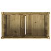 vidaXL Garden Planter Natural Pine Treated solid pine wood Large Durable