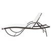 vidaXL Sun Lounger Set of 3 Brown PE rattan Standard Sun Lounger