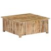 vidaXL Coffee Table Natural Mango Wood Solid Mango Wood Compact