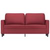 vidaXL 2-seater Sofa Wine red Faux leather 55.1 in seat width Modern
