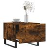 vidaXL Coffee Table Smoked Oak Engineered Wood 19.7x19.7x15.7 in