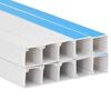 vidaXL Cable Trunking Self-Adhesive 1.6"x1" 32.8' PVC