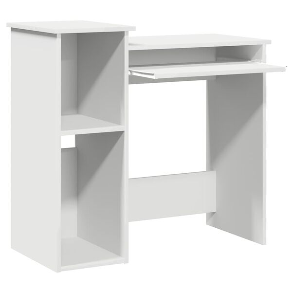 vidaXL Desk White Engineered wood 33.1 x 15.7 x 30.7 in Desk