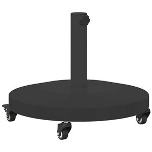 vidaXL Parasol Base Black 18.90 x 18.90 x 12.60 in