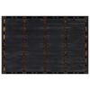 vidaXL Door Mat Black and Brown Rubber and Coir 15.7 x 23.6 in Non-slip