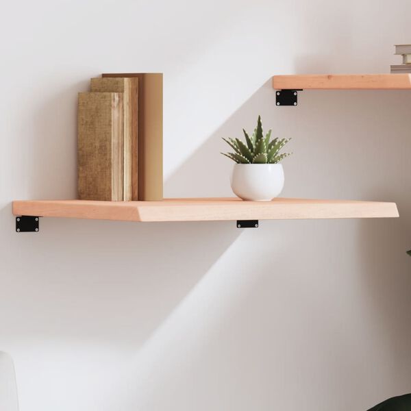 vidaXL Wall Shelf Medium brown Solid oak wood 23.6 x 19.7 x Durable