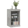 vidaXL Sideboard Concrete gray Engineered wood, glass Medium Sideboard