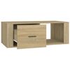 vidaXL Coffee Table Sonoma Oak Engineered Wood 39.4 x 19.9 x 13.8 in