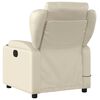 vidaXL Massage Recliner Chair Cream