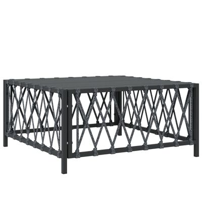 vidaXL 11 Piece Patio Lounge Set with Cushions Anthracite Steel