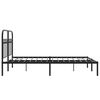 vidaXL Bed Frame Black Steel Full Bed Frame Rectangular