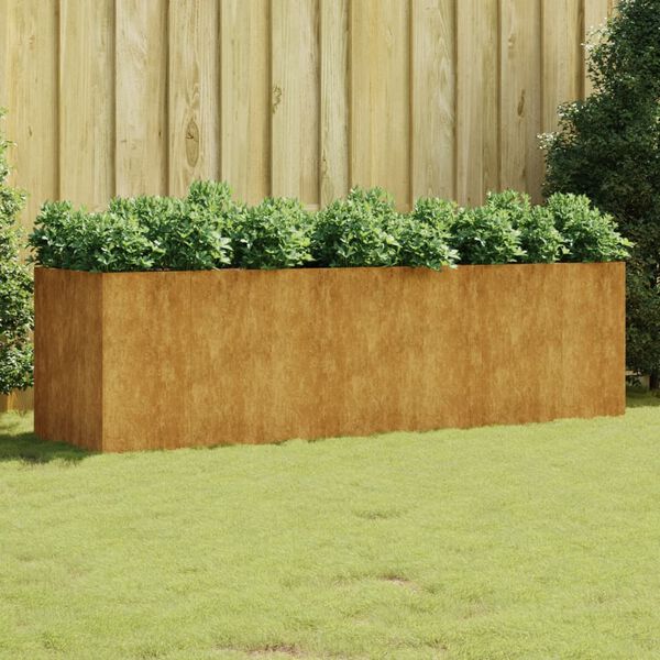 vidaXL Garden Raised Bed Rusty Corten steel Large Decorative Inlays