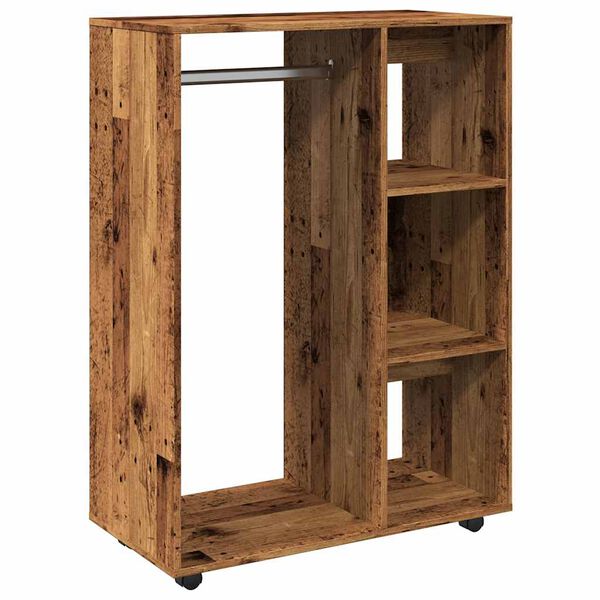 vidaXL Wardrobe Old wood Engineered wood Medium Wardrobe Rectangular