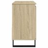 vidaXL Bathroom Cabinet Sonoma oak Engineered wood, Iron Medium