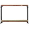 vidaXL Console Table Multicolored Solid Reclaimed Wood, Powder-Coated Steel