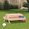 vidaXL Picnic Table Untreated wood Solid Douglas Wood