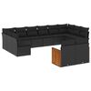 vidaXL Garden Sofa Set Black