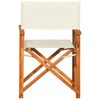 vidaXL Director Chair Set of 2 Brown and cream
