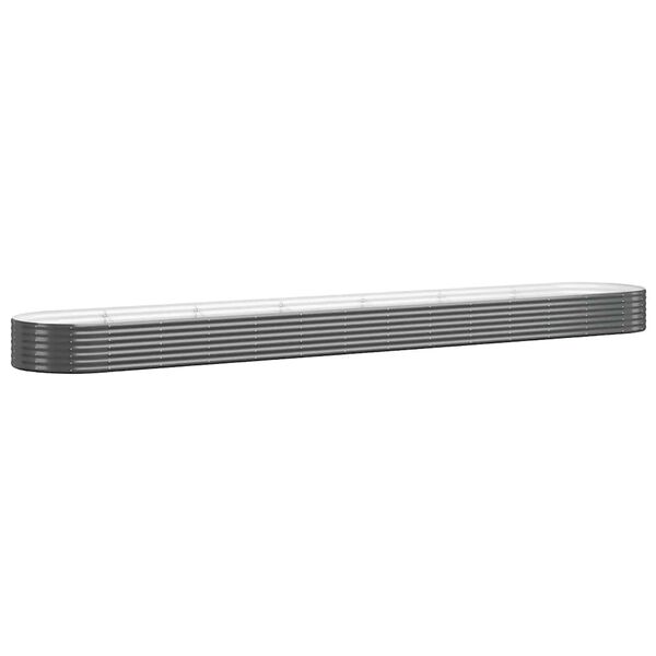 vidaXL Garden Raised Bed Anthracite Powder-coated steel Extra Long